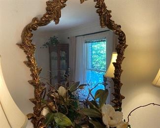 Vintage gold mirror 