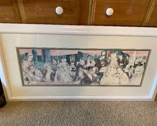 Signed LeRoy Neiman Polo Lounge Print