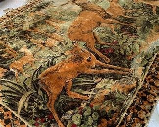 Vintage deer tapestry 