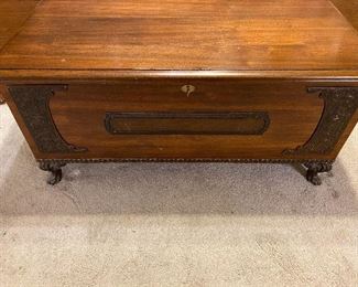 Seaburg Cedar lined chest includes a custom wood top 