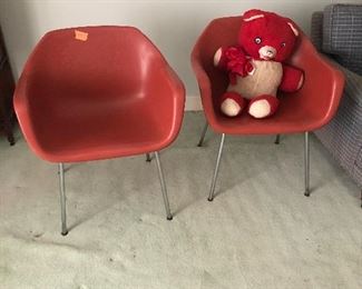 Vintage Waiting Room Chairs From The Doctors Office Possibly Eames?