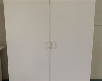 Large White Storage Cabinet