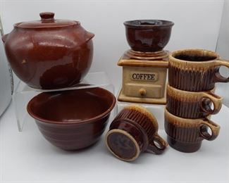 Vintage Brown Ceramic Kitchen Items