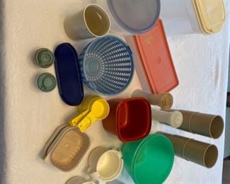 A Variety of Tupperware and Kitchen Items