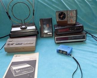 Vintage Clocks, Radios, Walkman, & More
