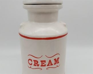 Vintage Webster Ceramic Creamer Jar