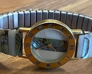 Gorgeous GEMTIME Women's Mother Of Pearl And Abalone Watch 