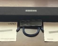 Vizio 38 Inch Sound Bar No. SB3820-C6 With Remote, Power Cable, Optical Line, And Instructions