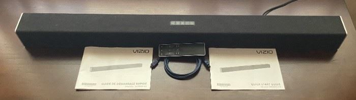 Vizio 38 Inch Sound Bar No. SB3820-C6 With Remote, Power Cable, Optical Line, And Instructions