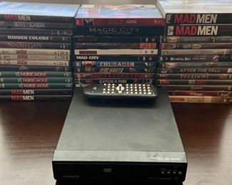 Magnavox DVD Player With Remote And DVD Collection