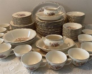 Assorted Collection Of Homer Laughlin Colonial Kitchen Virginia Rose China