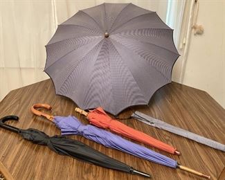Lot Of Vintage Umbrellas Including Yves Saint Laurent