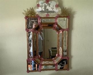 Venetian glass mirror
