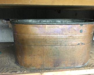 Vintage Copper Washtub