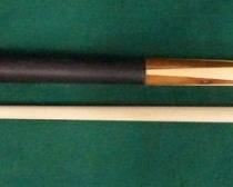 1001 Palmer Pool Cue; First Catalog, Model 1 Circa 1965; butt: 28 1/4", 16 oz.; shaft: 29", 3.9 oz, 12.9mm; total length 57 1/4", 19.9 oz; unrestored original, house cue conversion, dacron wrap, straight, small knot/defect in one point; excellent original condition