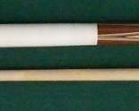 1008 Palmer Pool Cue; First Catalog, Model 9 Circa 1965; butt: 28 3/4", 15.2 oz; shaft: 28 3/4", 4 oz, 13mm; total length 57 1/2", 19.2 oz; unrestored original from *The Palmer Collector* collection; Brunswick Titlist conversion; original linen wrap; window reads "Original by Palmer" on silver foil; excellent condition