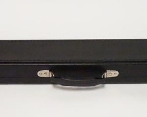 1034 Palmer 1x2 Case Black exterior, black interior, no logo, no key; 32" long; holds 1 butt and 2 shafts; very good condition