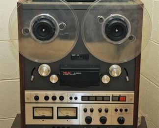 TEAC A-6600 REEL TO REEL TAPE DECK + REELS AND HUBS