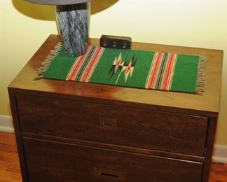 PAIR [2] STANLEY MFG ORIENTAL STYLE BEDSIDE CHEST 