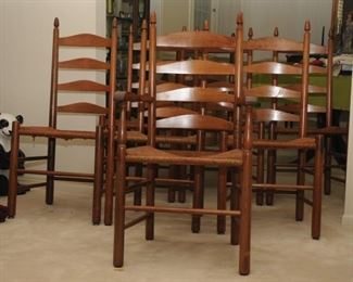 8 SHAKER STYLE DINING CHAIRS