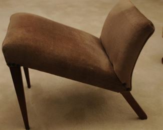 Antique Velvet Upholstered Gout Stool