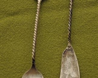 Wayang Style Java Silver Flat Ware