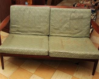 PAIR [2] OF DANISH MODERN SEATING IN NEED OF NEW CUSHIONS 