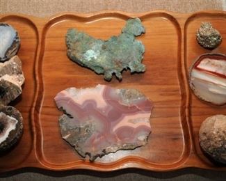 PART OF A ROCK AND MINERAL COLLECTION