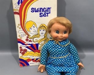 Vintage Mrs. Beasley Doll and Swinging Set Doll
