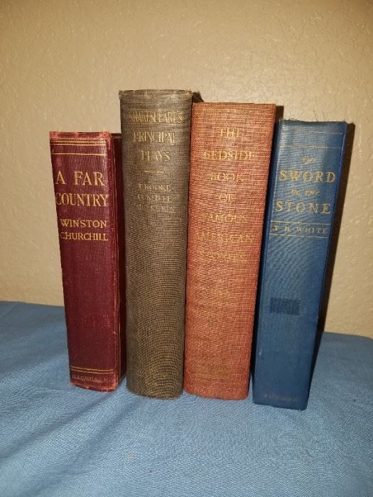 Book collection with many vintage books!