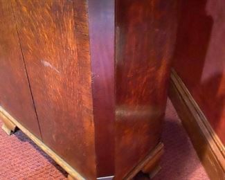 9/ $650 English tall case clock C.1860 (need works to be in working condition as-is) we have key for it, 80"T x 20"D x 22"L 