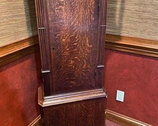 9/ $650 English tall case clock C.1860 (need works to be in working condition as-is) we have key for it, 80"T x 20"D x 22"L 