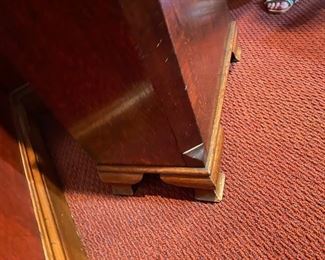 9/ $650 English tall case clock C.1860 (need works to be in working condition as-is) we have key for it, 80"T x 20"D x 22"L 