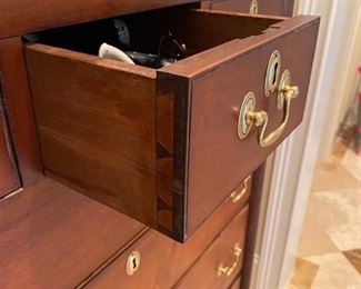 10/ $595 Seven dresser Sheraton chest c.1860’s 40”Lx 21”D x 49 ½”H 