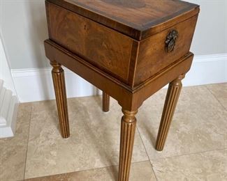 12/ Travel chest box and and stand 	14"L x 11"D x 23"H		$80