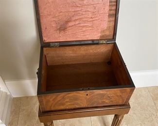 12-$80 Travel chest box and and stand 	14"L x 11"D x 23"H		