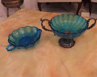 Antique Aqua Glass