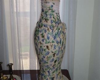Large Vintage Vase - Hand Painted 