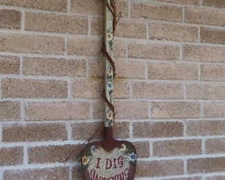Hand-Painted Wooden Shovel 