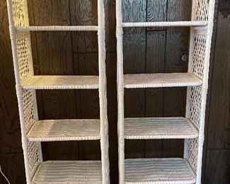 Wicker etegeres