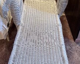 Wicker chaise lounge