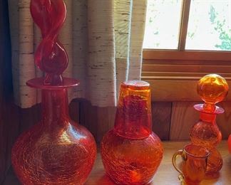 VINTAGE CRACKLE GLASS