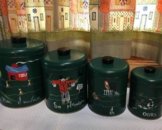 VINTAGE RANSBURG CANISTER SET
