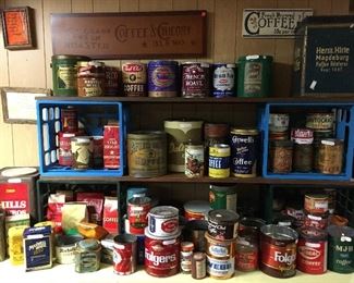 OLD COFFEE TIN COLLECTION