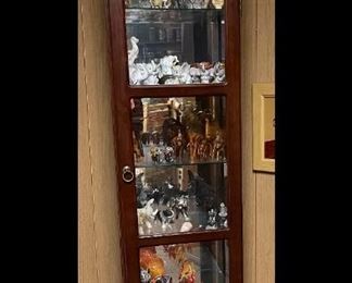 ELEPHANT COLLECTION AND CURIO CABINET