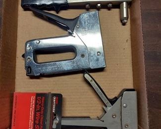 Staplers and pop rivet