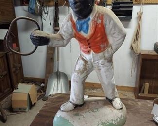 hitching post - Cement has cracks