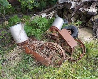 2 Planter Parts - Yard Decor