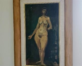 Moses Soyer oil painting