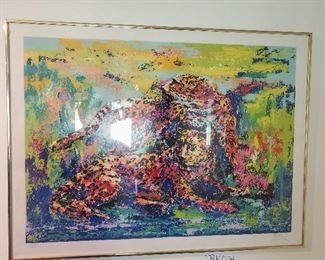 Mark King signed and numbered lithograph Leopard Pride